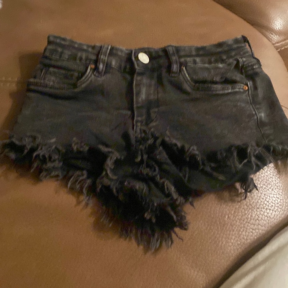 Black blank nyc shorts